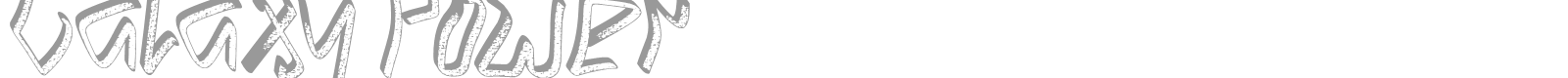 Galaxy Power font preview